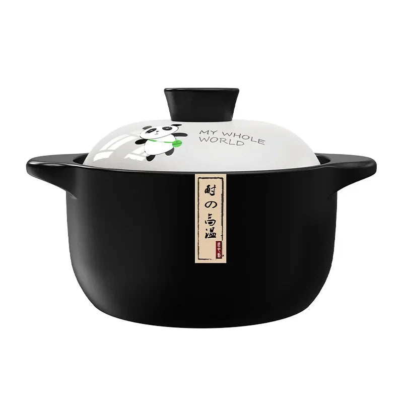 Stew Pot Casserole Ceramic Saucepan High Temperature Resistant Cooking Pan Gas Electric Stove Cooker for Kitchen Crock Pots