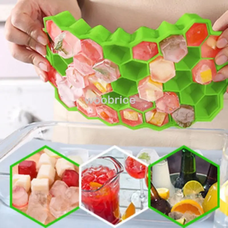 148Grid Silicone Ice Cube Mold 148 Cube Large-capacity Ice-Trays Food Grade Ice Maker BPA Free Reusable Ice Maker with Lids