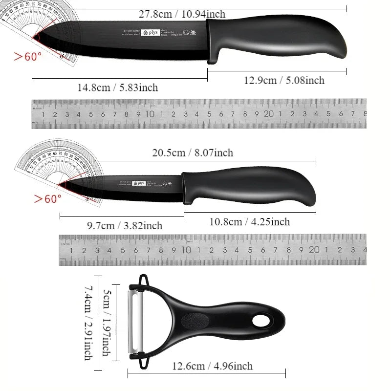 Ceramic knife fruit knife household auxiliary food knife set kitchen special melon and fruit knife slicing knife TB9195