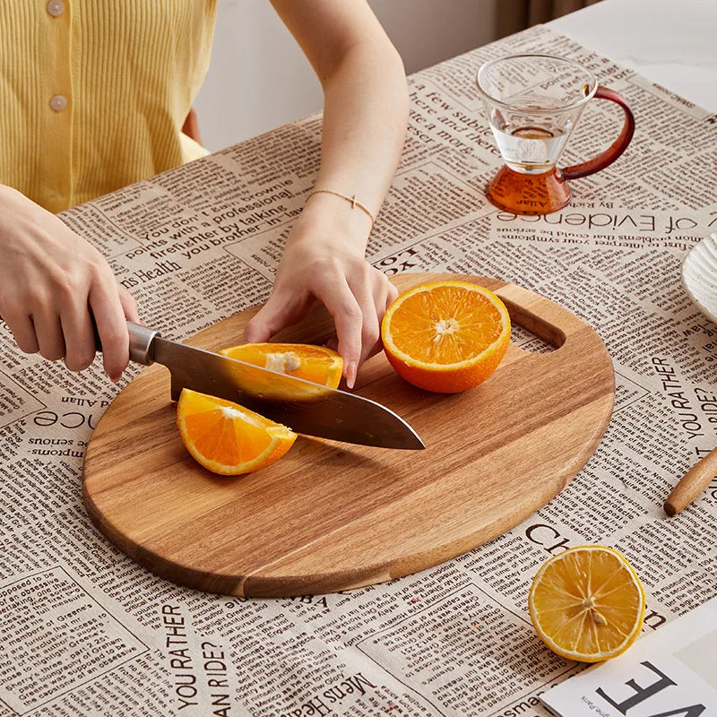 Black Walnut Chopping Blocks Solid Wood Cutting Board Cheese Board Outdoor Camping Portable Fruit Board Wood Deli Board