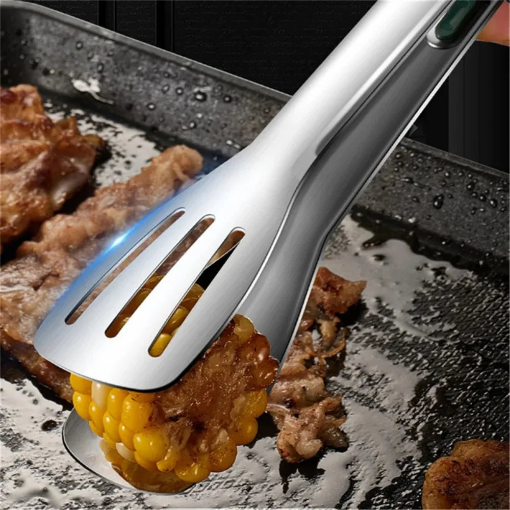 Tongs 7/9/12 Inch 304 Stainless Steel Food Tongs Steak Tongs Kitchen Supplies Cookware Bbq Accessories Barbecue Utensils Outdoor