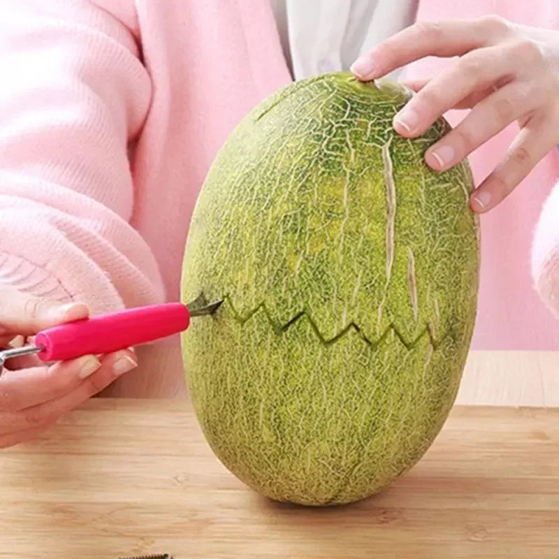 Fruit Platter Carving Knife Melon Spoon Ice Cream Dig Scoop Watermelon Kitchen DIY Cold Dishes Gadgets Slicer Tools Food Cutter