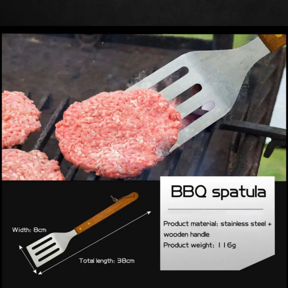 18Pcs Grilling Tool Set Stainless Steel BBQ Tools Barbecue Fork Knife Brush Clip Corn Rack Outdoor Camping Grill Cookware Kit