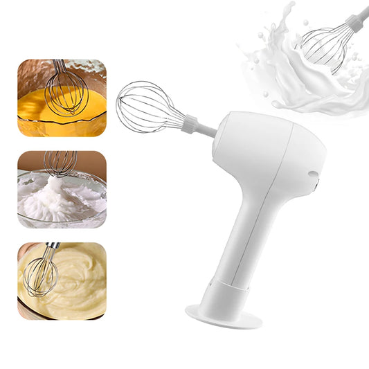 Wireless Portable Electric Food Mixer Automatic Whisk Dough Egg Beater Baking Cake Cream Whipper Kitchen Tool