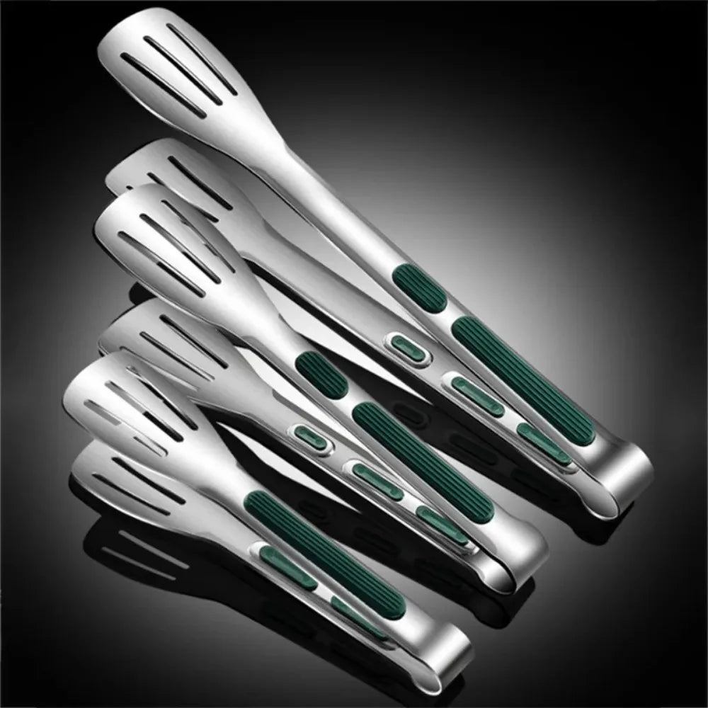 Tongs 7/9/12 Inch 304 Stainless Steel Food Tongs Steak Tongs Kitchen Supplies Cookware Bbq Accessories Barbecue Utensils Outdoor