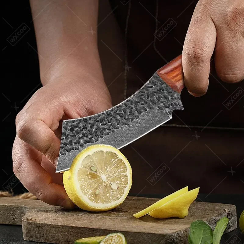 Professional Kitchen Knives Handmade Forged Stainless Steel Boning Knife Fruit Chef Knife Meat Cleaver Cutlet Butcher Knife