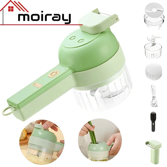 Electric 40W Vegetable Cutter Multifunction Food Chopper Slicer Masher Wireless Garlic Crusher Grinder Kitchen Gadgets