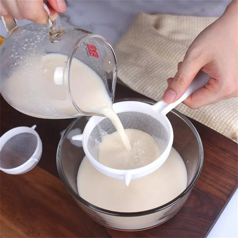 Filter Mesh Reusable Nylon Ultra Fine Strainer Spoon Sieve Milk Juice Coffee Food Filter Kitchen Colander Mesh Kitchen Gadgets