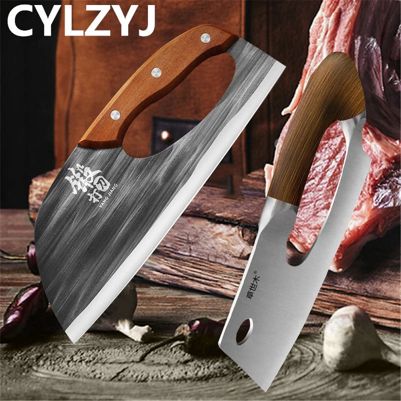 Chinese Kitchen Stainless Steel Knife Labor-saving Cutting Meat Sharp Knife Ladies Slicing Vegetable Fruit Cooked Food Knives