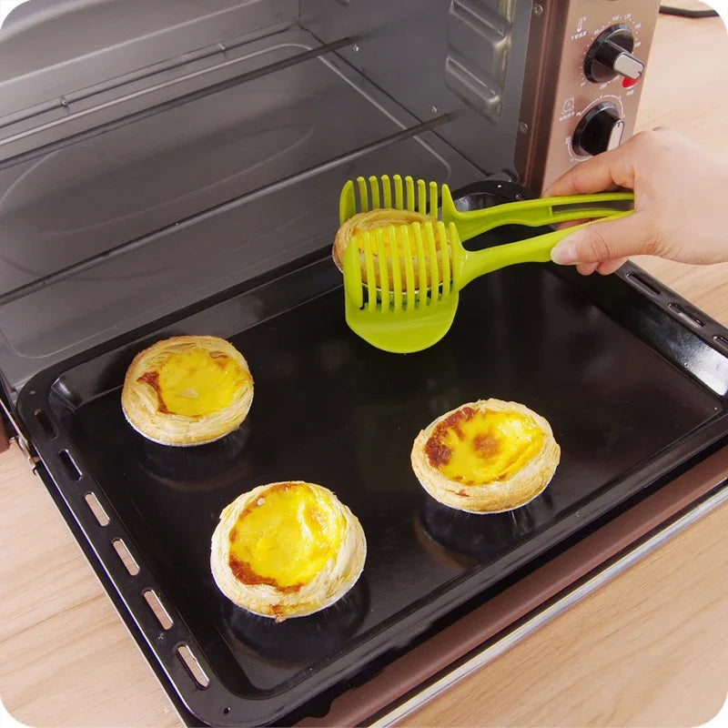 Kitchen Home Plastic Potato Slicer Tomato Cutter Tool Shreadders Lemon Cutting Holder Cooking Accessories Gadgets Food Cover