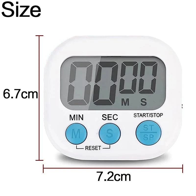 1PC LCD Digital Kitchen Timer Magnetic Cooking Large Count Down Up Clear Loud Alarm Stonego Home Kitchen Accessories