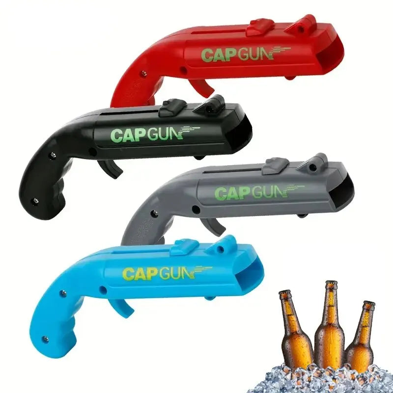 Beer Opener Bottle Flying Cap Launcher Shooter Party Drinking Game Toy Kitchen Gadget Bar Accessories Destapador Pistola